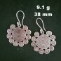 Fine 925 Silver Earrings Sterling Hilltribe Jewelry Tribal Sun Mayan #23243
