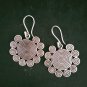 Fine 925 Silver Earrings Sterling Hilltribe Jewelry Tribal Sun Mayan #23243
