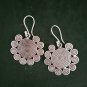 Fine 925 Silver Earrings Sterling Hilltribe Jewelry Tribal Sun Mayan #23243
