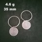Fine 925 Silver Earrings Sterling Hilltribe Women Jewelry Filigree Hang #23231