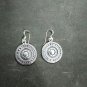 Fine Silver Earrings Sterling 925 Jewelry 9g lot19 Round Gothic Dangle 05