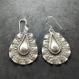 Fine Silver Earrings Sterling 925 Jewelry 8g lot18 Dangle Hammered drop 35