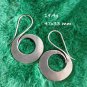 FINE SILVER EARRINGS 925 STERLING CRAFT VINTAGE TRIBAL GIANT SPIRAL LOT1609