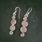 Fine 925 Silver Earrings Sterling Hilltribe Jewelry Filigree Dangle #23245