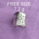 Fine Silver Rings 925 Sterling Solid Adjustable Free Size Vintage Fashion R78012