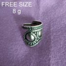 Fine Silver Rings 925 Sterling Solid Adjustable Free Size Vintage Fashion R78045