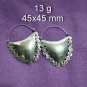 FINE SILVER EARRINGS 925 STERLING CRAFT VINTAGE FASHION JEWELRY DANGLE LOT1779