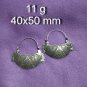 Fine Silver Earrings Sterling 925 Jewelry 11g lot18 Dangle Tribal Curve 58