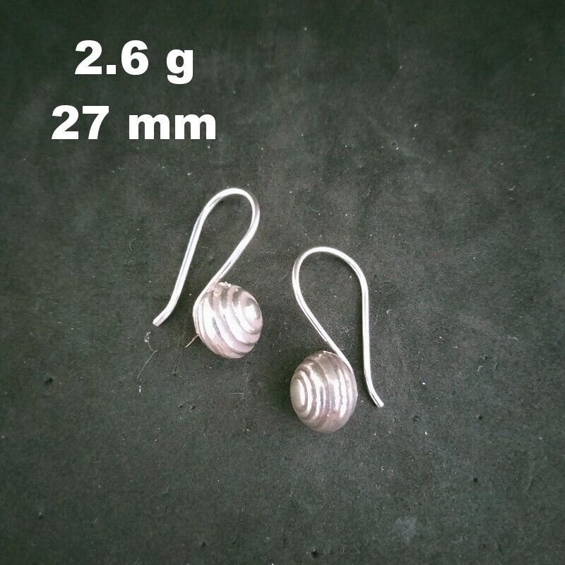 Fine 925 Silver Earrings Sterling Hilltribe Women Jewelry Tiny Cute #23223