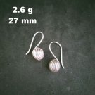 Fine 925 Silver Earrings Sterling Hilltribe Women Jewelry Tiny Cute #23223