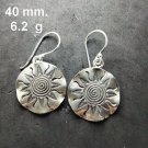 Fine Silver Earrings Sterling 925 Jewelry 6g lot18 Dangle Filigree Round Boop 33
