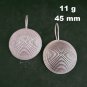 Fine 925 Silver Earrings Sterling Hilltribe Women Jewelry Filigree Round #23213