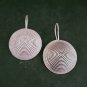 Fine 925 Silver Earrings Sterling Hilltribe Women Jewelry Filigree Round #23213
