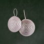 Fine 925 Silver Earrings Sterling Hilltribe Women Jewelry Filigree Round #23213