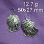 FINE SILVER EARRINGS 925 STERLING CRAFT VINTAGE FASHION JEWELRY DANGLE LOT1759