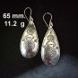 Fine Silver Earrings Sterling 925 Jewelry lot18 Dangle Drop Engraved Tribal 02