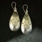 Fine Silver Earrings Sterling 925 Jewelry lot18 Dangle Drop Engraved Tribal 02