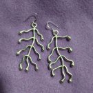 FINE SILVER EARRINGS 925 STERLING CRAFT VINTAGE FASHION JEWELRY DANGLE LOT1754