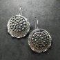 Fine Silver Earrings Sterling 925 Jewelry lot18 Dangle jagged edge Round 15