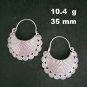 Fine 925 Silver Earrings Sterling Hilltribe Women Jewelry Curve Filigree #23234