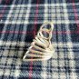 FINE SILVER RINGS 925 STERLING SOLID SPARKLE SCRATCH LONG COVER WOMEN