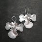 Fine Silver Earrings Sterling 925 Jewelry 11g lot19 water hyacinth Leaf 20
