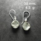 Fine Silver Earrings Sterling 925 Jewelry lot18 Dangle Jagged Biscuit Charms 16