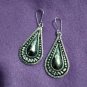 FINE SILVER EARRINGS 925 STERLING CRAFT VINTAGE FASHION JEWELRY DANGLE LOT1723
