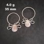 Fine 925 Silver Earrings Sterling Hilltribe Women Jewelry Hoop Filigree #23201