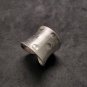 Fine Silver Rings 925 Sterling Adjustable Size Vintage Multi Bump Hammers Dots
