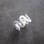 FINE SILVER RINGS 925 STERLING CURLY CURVE BEND FLATTEN FASHION SUPREME DESIGN