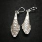 Thai Hill Tribe Earrings Fine Silver argento orecchini Deluxe Short Fish Sea