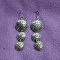 Fine Silver Earrings Sterling 925 Jewelry 8g lot18 Dangle Triple Layer Round 45