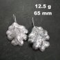 Fine Silver Earrings Sterling 925 Jewelry 12g lot19 Big Retro Dried Leaf 12