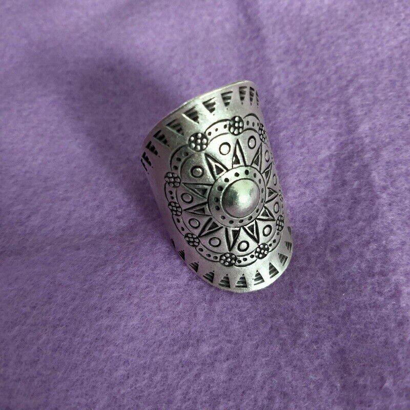 Fine Silver Rings 925 Sterling Solid Adjustable Free Size Vintage Fashion R78028
