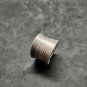 Fine Silver Rings 925 Sterling Adjustable Size Vintage Simple Scratch Striped
