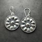 Fine Silver Earrings Sterling 925 Jewelry lot18 Dangle Round Sun Engarve 24