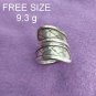 Fine Silver Rings 925 Sterling Solid Adjustable Free Size Vintage Fashion R78003