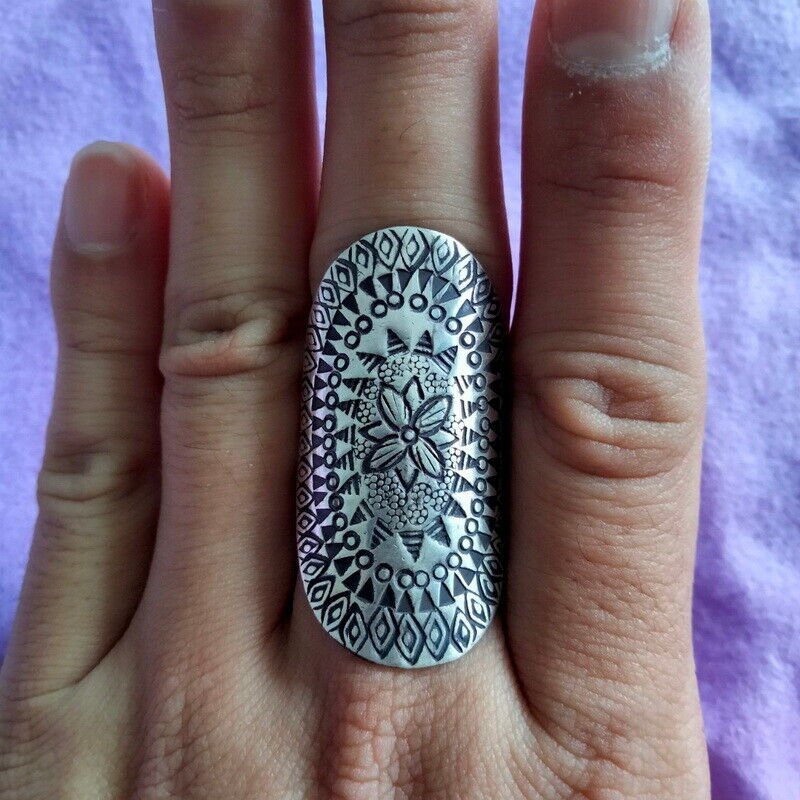 FINE SILVER RINGS 925 CRAFT FFONIWCH &igrave;��&euml;&deg;�&igrave;&sect;� FREE SIZE ARTISAN TRIBAL TRIBE R7710