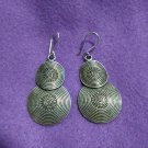 FINE SILVER EARRINGS 925 STERLING CRAFT VINTAGE FASHION JEWELRY DANGLE LOT1704