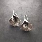 Fine Silver Earrings Sterling 925 Jewelry lot18 Dangle Flower Filigree Pedal 04