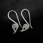 Fine Fashion Earrings Silver Spiral Spin Filigree drop Egyptian Collectible
