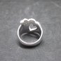 Fine Silver Sterling 925 Rings Jewelry CZ Setting Pink Double Heart Collectible