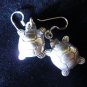 Sterling 925 Fine Silver Earrings Lovely Litttle Turtle Tortoise Asia Collectibl