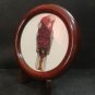 Natural Gemstone Beads Jewelry Antiques Decorative Pink Parrot Cockatoo Birds
