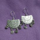 FINE SILVER EARRINGS 925 STERLING CRAFT VINTAGE FASHION JEWELRY DANGLE LOT1753