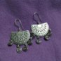 FINE SILVER EARRINGS 925 STERLING CRAFT VINTAGE FASHION JEWELRY DANGLE LOT1753