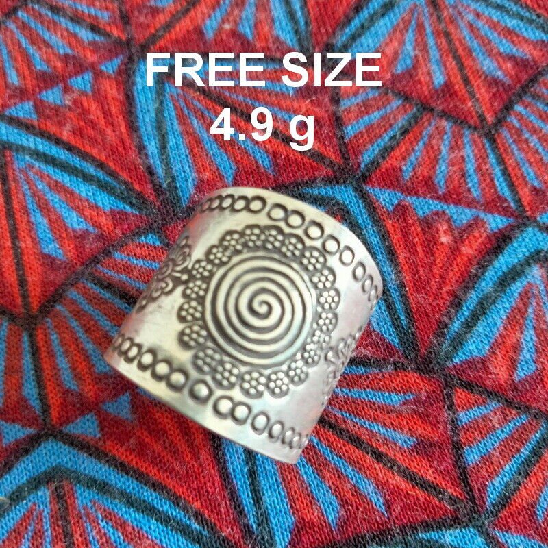 Fine Silver Rings 925 Argento Anello Vintage Jewelry Craft Artisan R641007