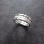 FINE SILVER RINGS 925 STERLING FASHION WHITE HANDCRAFT ART FREE SIZE ADJUSTABLE