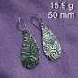 FINE SILVER EARRINGS 925 STERLING CRAFT VINTAGE FASHION JEWELRY DANGLE LOT1752